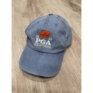 Kids 2021 Kiawah PGA Ocean Course Denim Adjustable Baseball Hat Cap Golf Womens